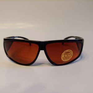 (NWT) Vintage 90's Kids Nylon Sun Wrapper Sports Sunglasses (M.Black)